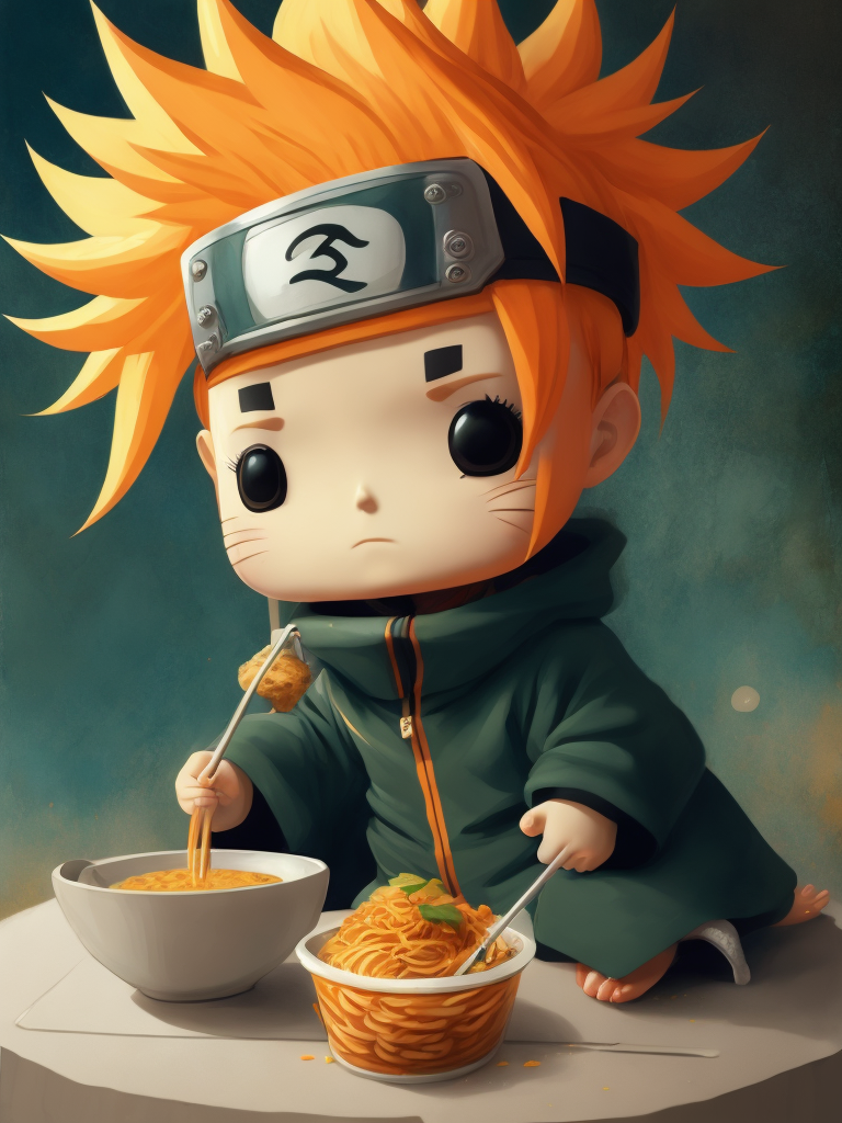 Premium Free Ai Images Naruto Eating Ramen Funko Pop