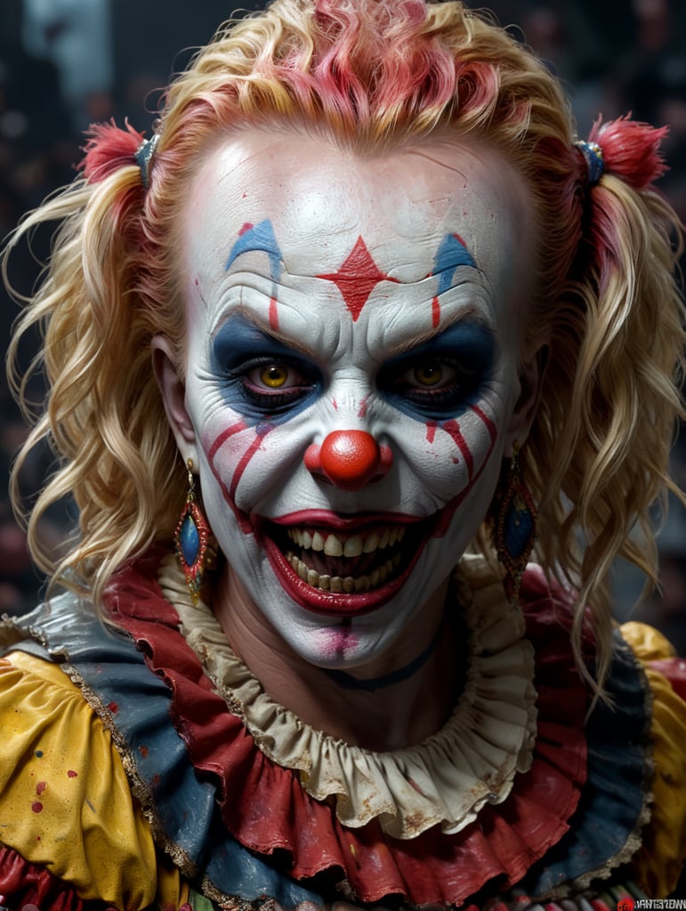Britney Spears scary zombie clown