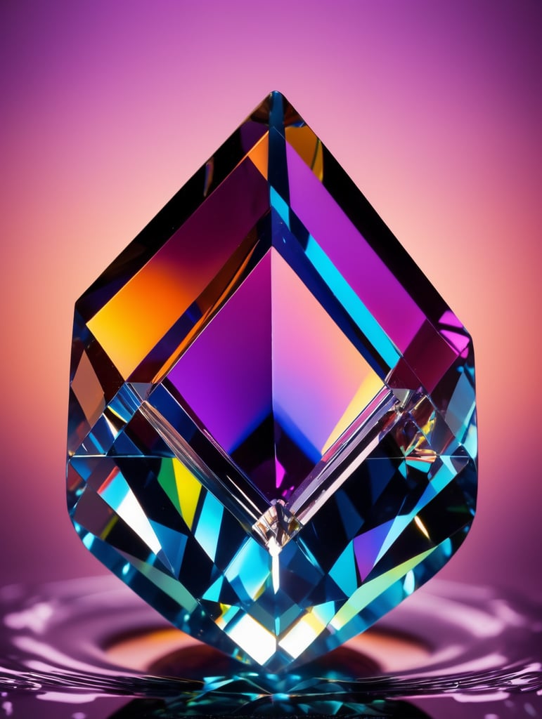 a gem crystal, sharp on details, vibrance 20, saturation 30