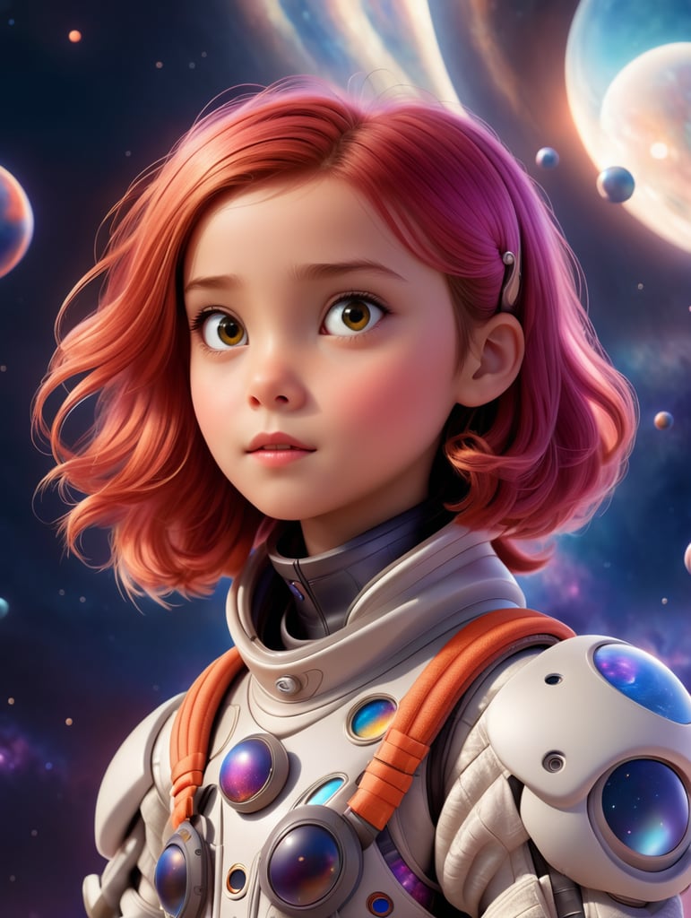 girl in space suit