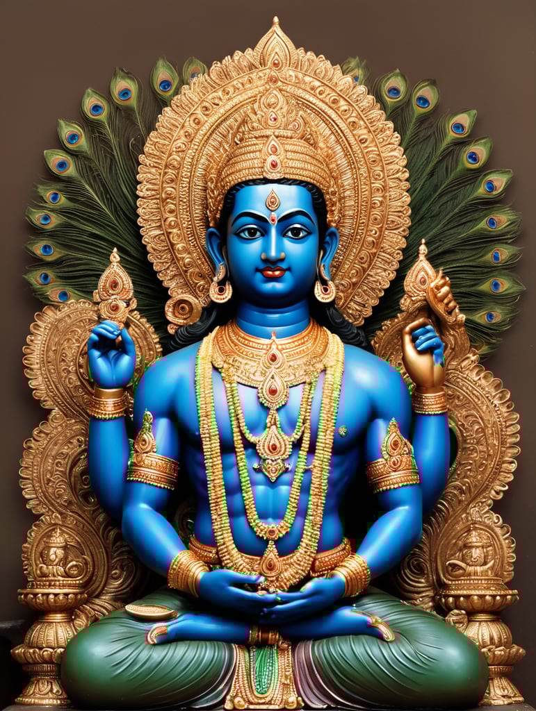 Lord Murugan stills sitting in peacock