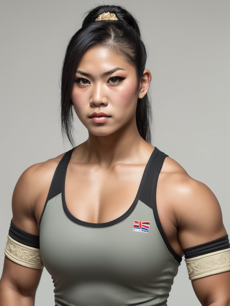 female pro wrestler, thai,