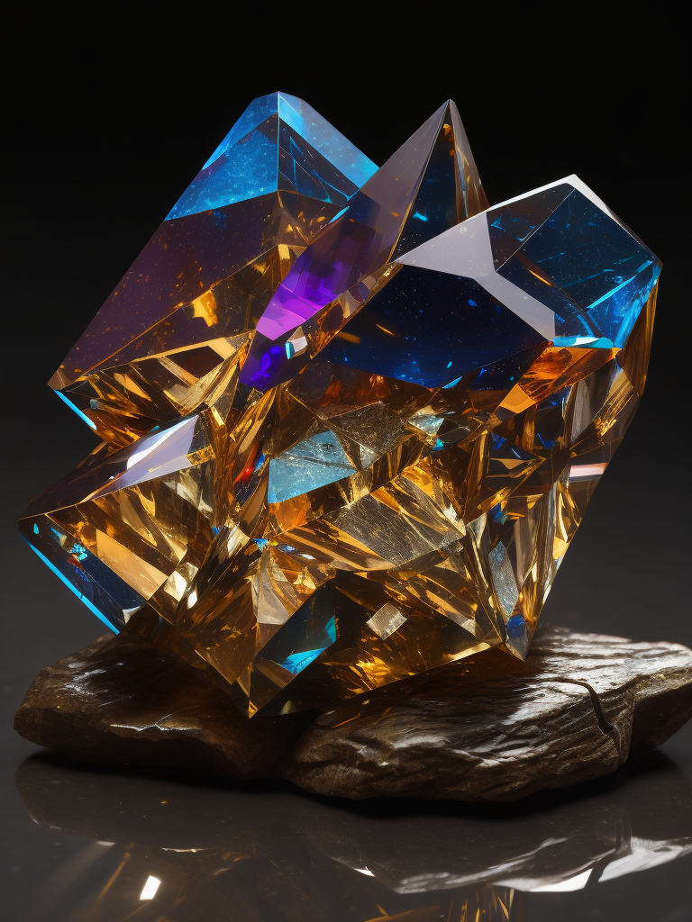 a gem crystal, sharp on details, vibrance 20, saturation 30