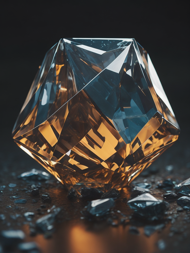 a gem crystal, sharp on details, vibrance 20, saturation 30