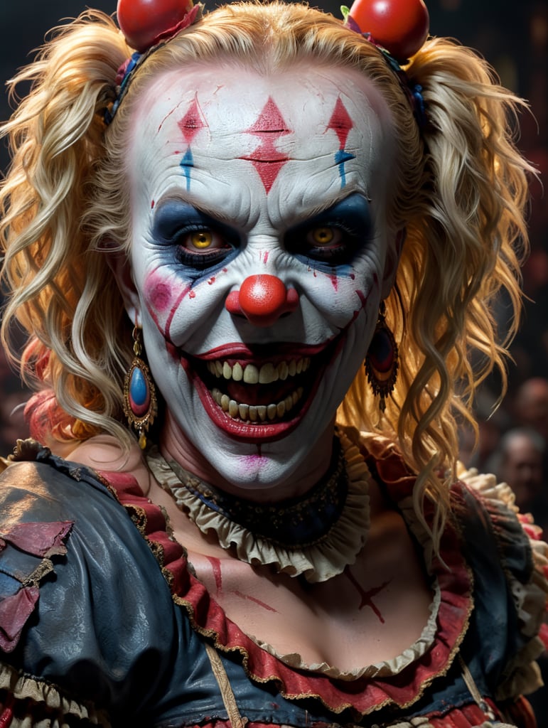 Britney Spears scary zombie clown