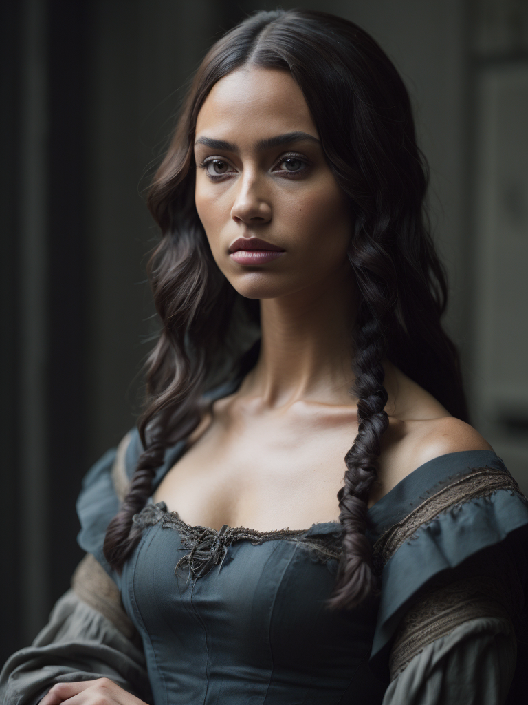 Mona Lisa black skin, Leonardo da Vinci, original art