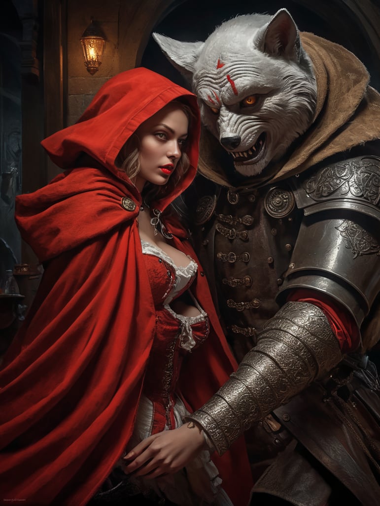 red riding hood seducing Picasso