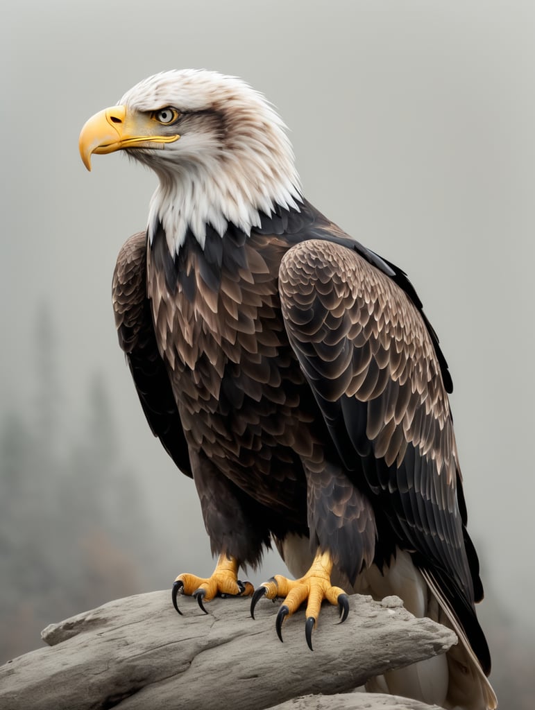 an eagle that is ill