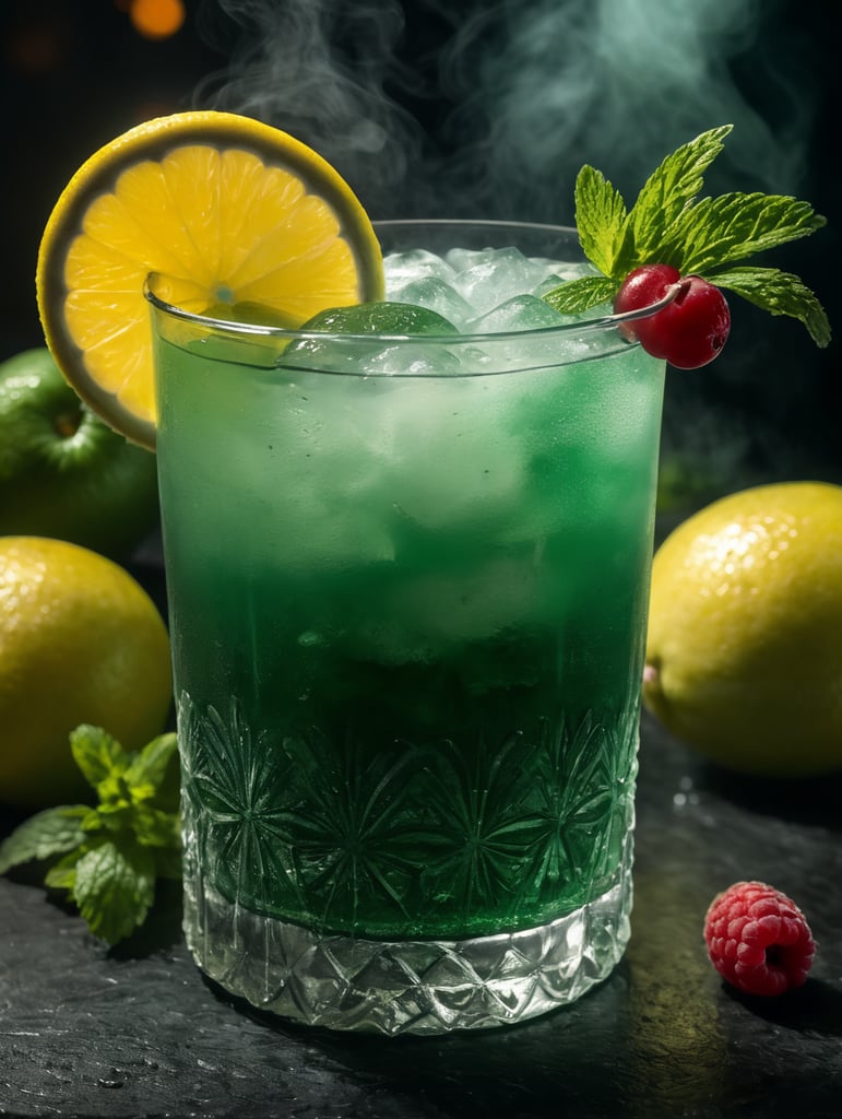 Cocktail green mist