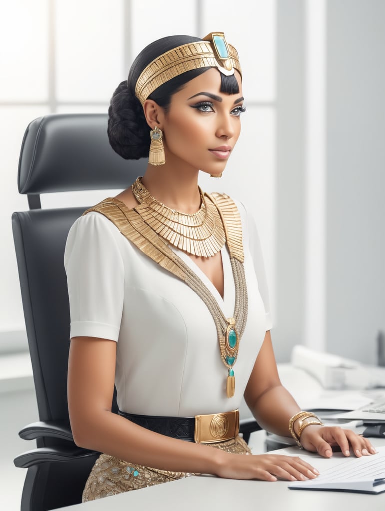 Cleopatra as a office worker