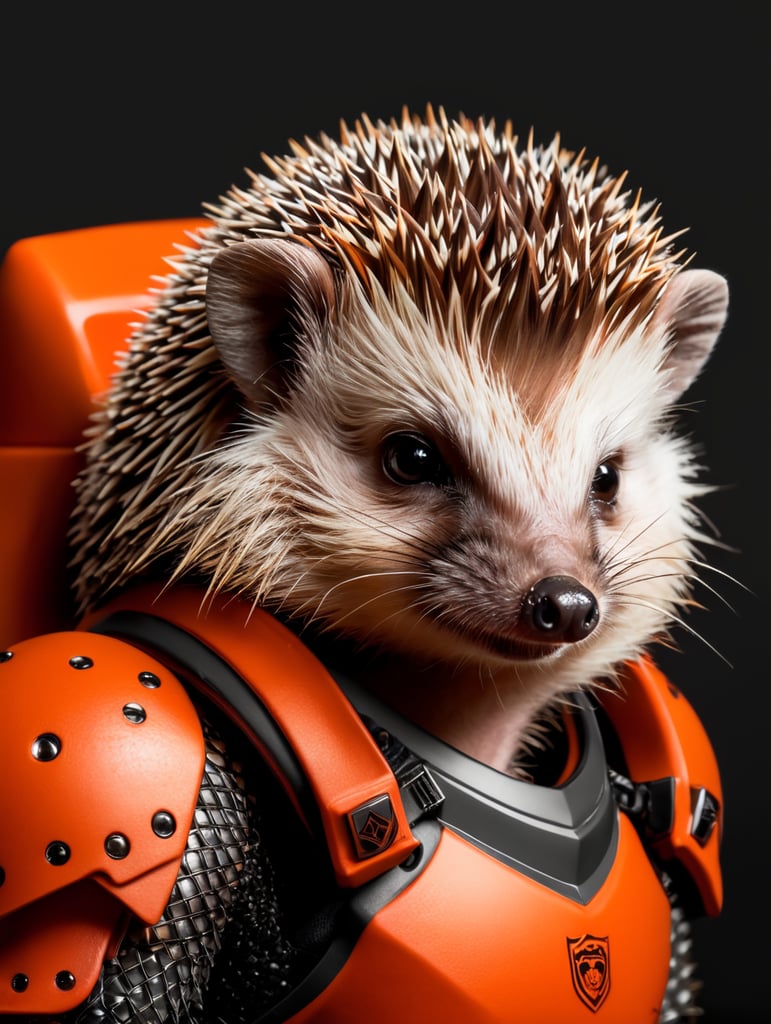 hedgehog, orange, warrior