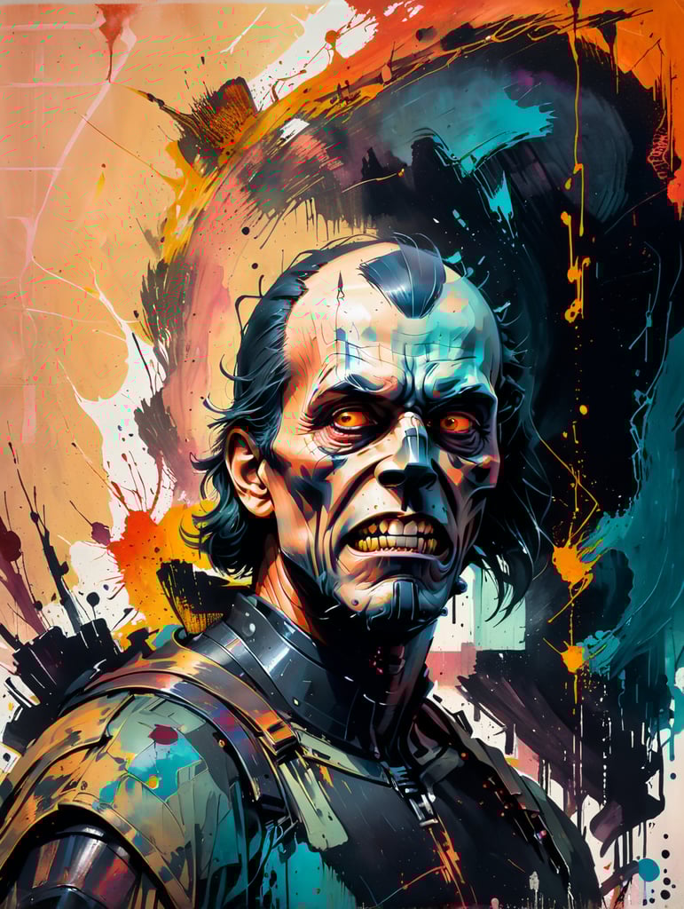 evil dead 2 movie poster with darth vader