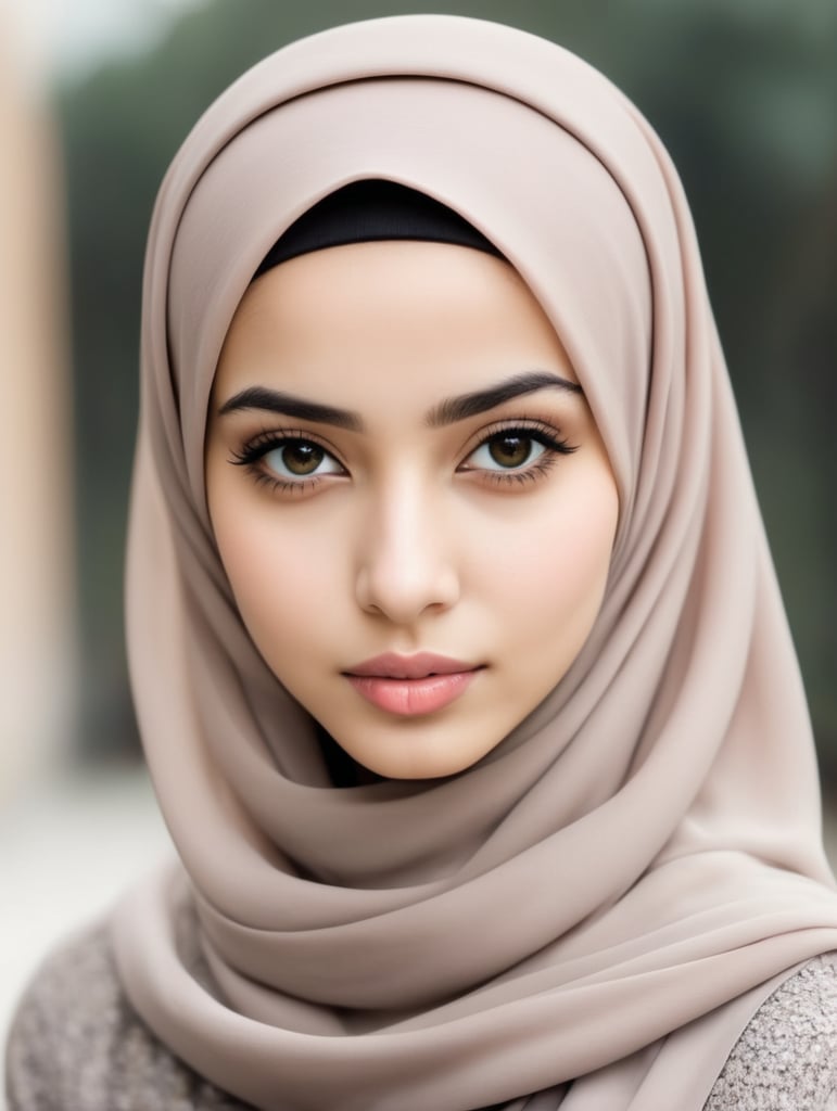 A hijabi girl