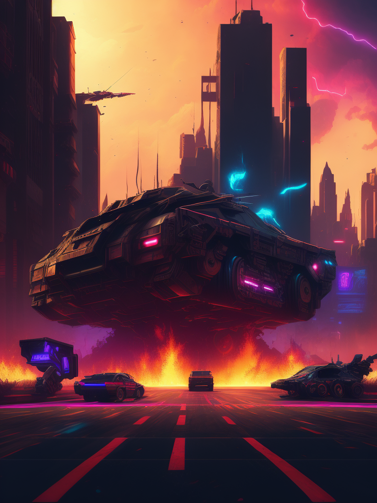 Epic battleground, beautiful synthwave new supermachines painting, digital illustration, extreme detail, digital art, 4k, ultra hd, futurewave, explosions, deepspacing, supermachines
