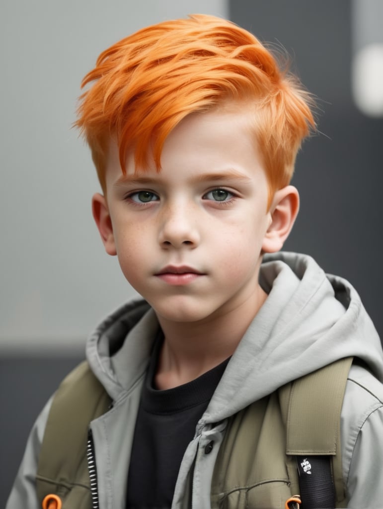 Cool kid with orange hair