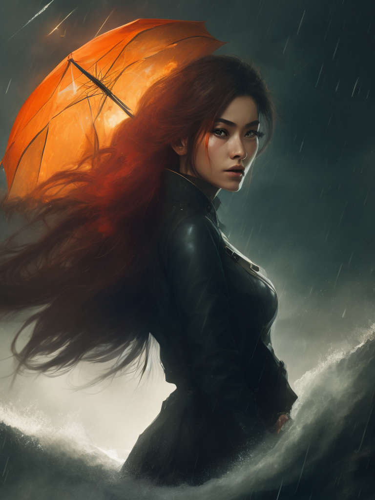 dramatic photo, Doksuri typhoon, rain, bed weather, dark colours