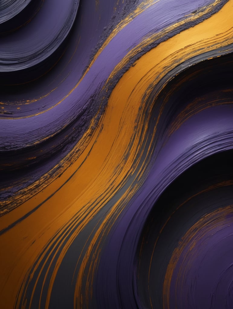 Abstract swirling patterns of lavender and golden hues blending seamlessly, creating a vibrant and dynamic visual. Use these captivating paint textures as a foundation for your brand's supporting backgrounds, exuding a sense of creativity and fluidity. The view from the top offers a unique perspective, capturing the essence of liquid movement and energy
