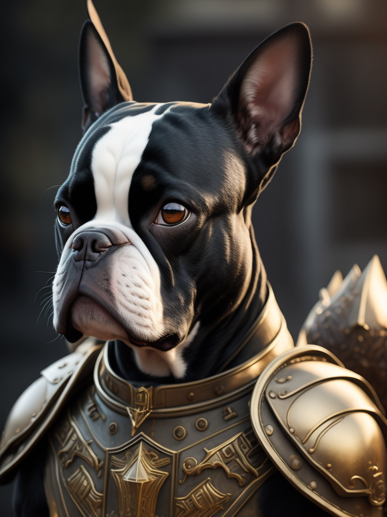 boston terrier warrior