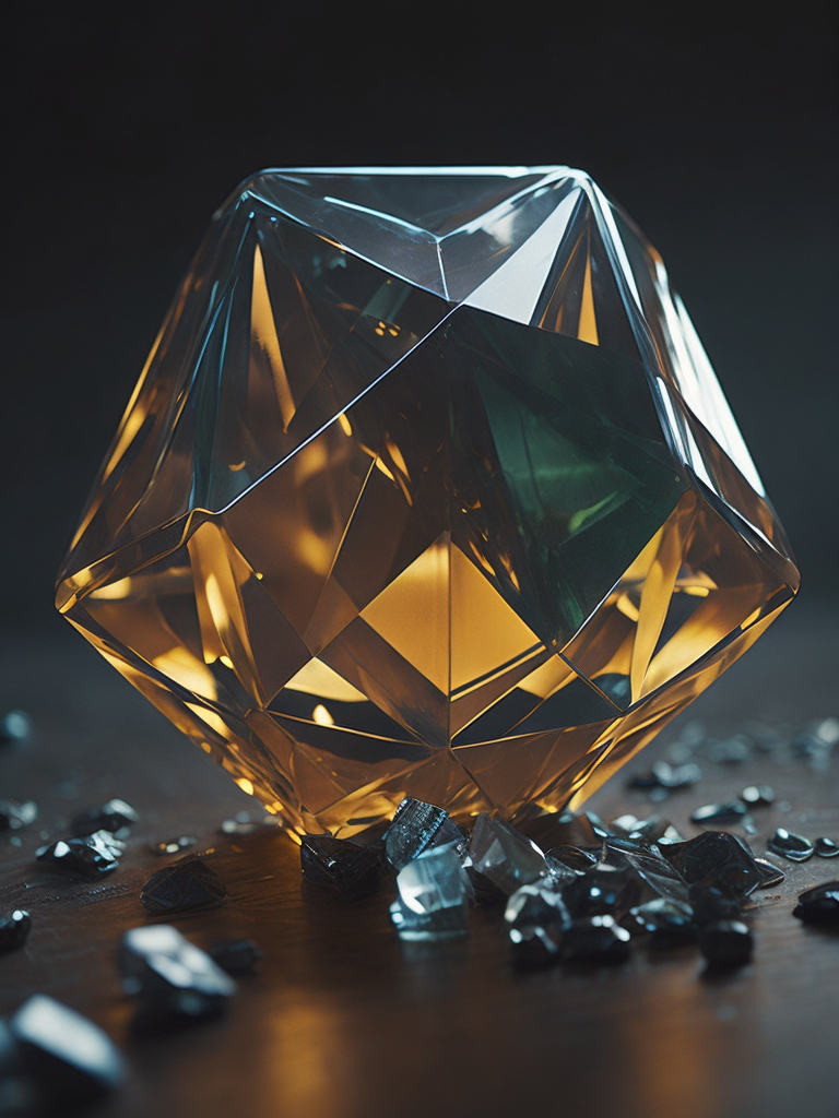 a gem crystal, sharp on details, vibrance 20, saturation 30