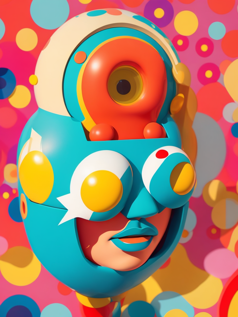 3d character, flat vector illustration, Glazier, by Jimmy Marble and Takashi Murakami