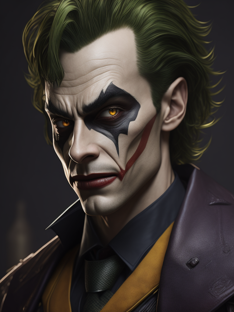 young batman dressed as joker