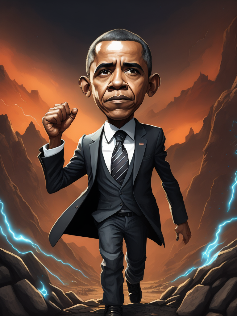 Obama illustrated by Skottie Young