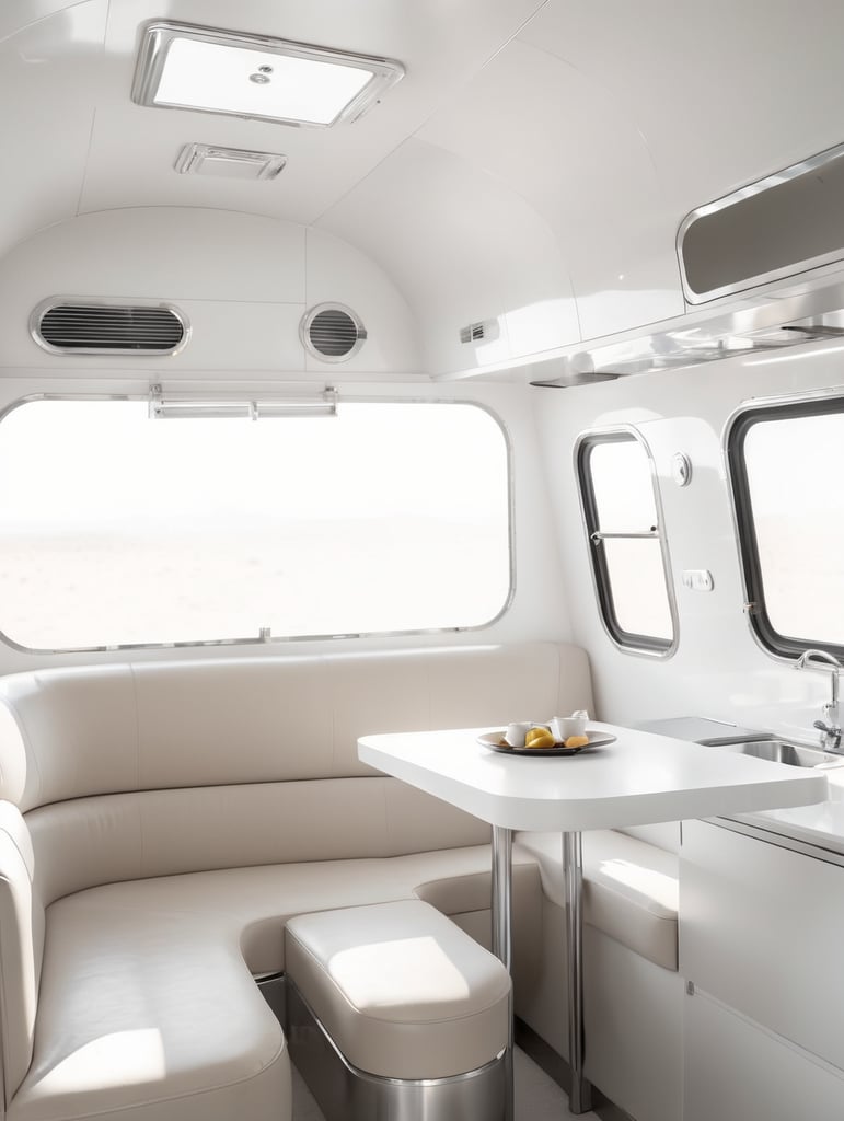 Futuristic airstream trailer