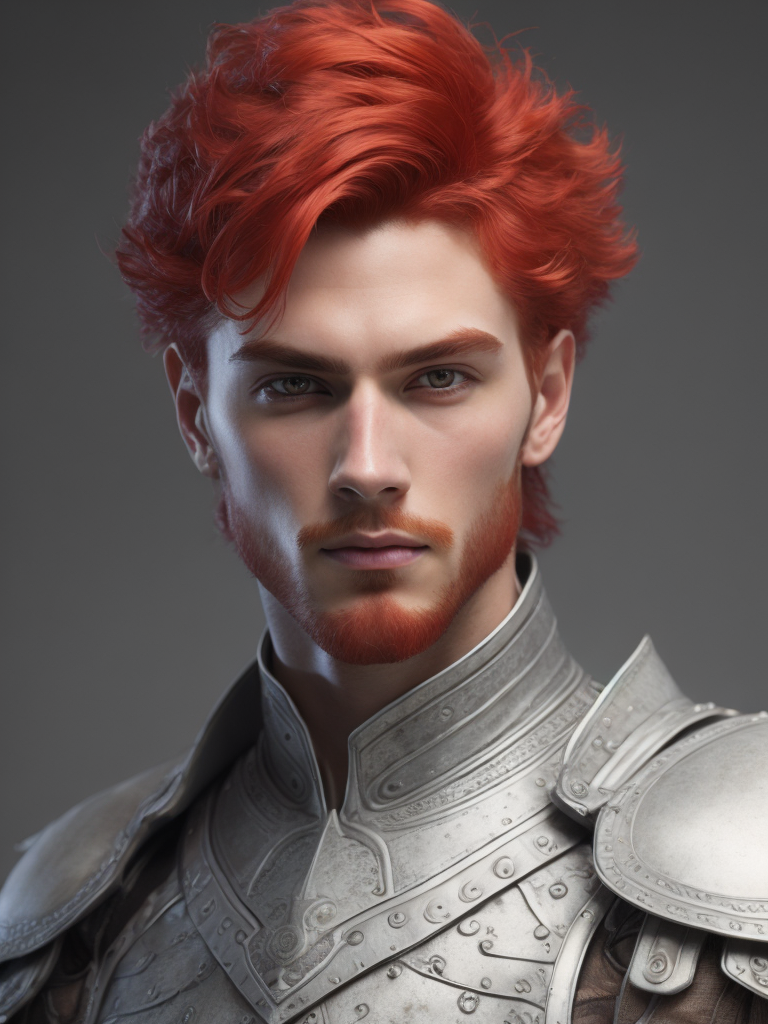 warrior red head man