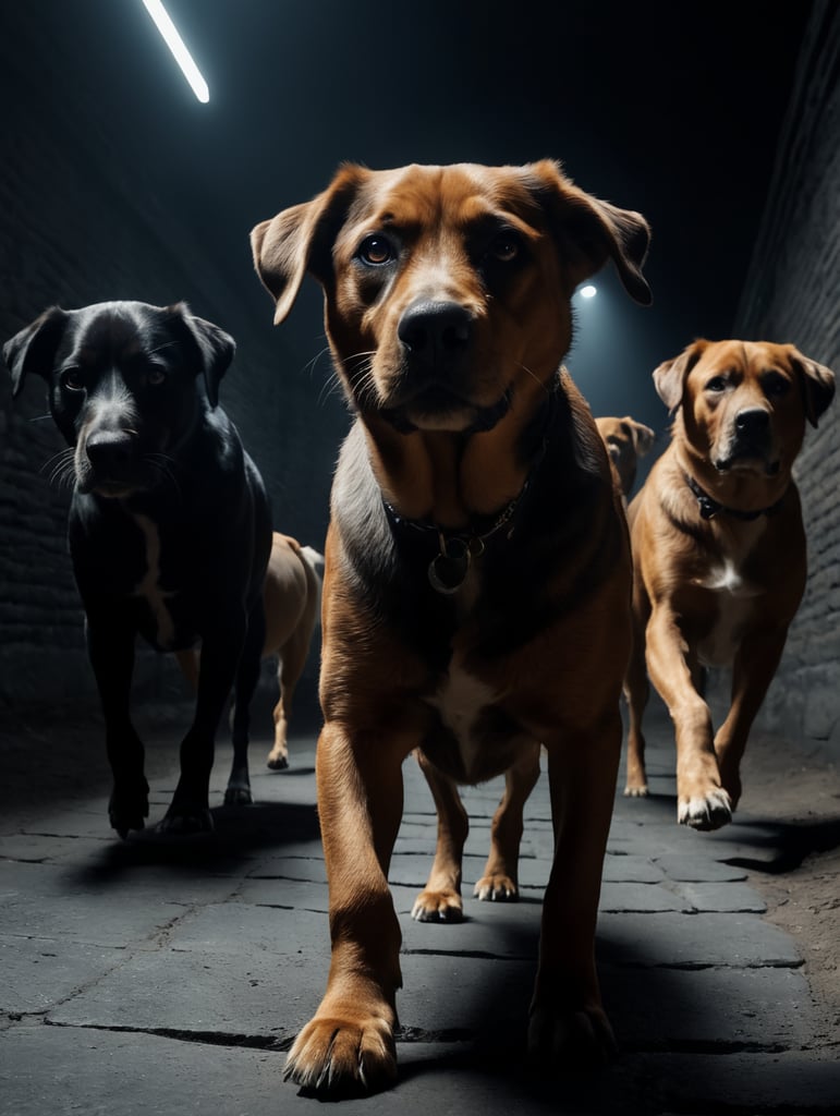 Corrida de cães vista de um ângulo totalmente novo