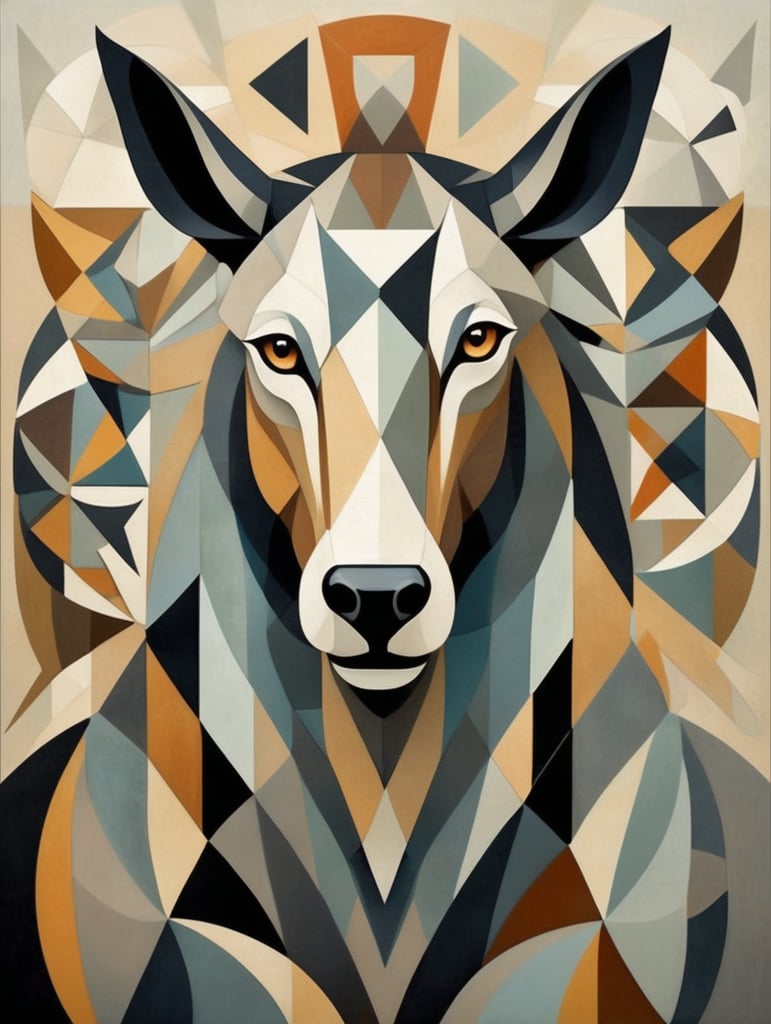 Make animal cubism art
