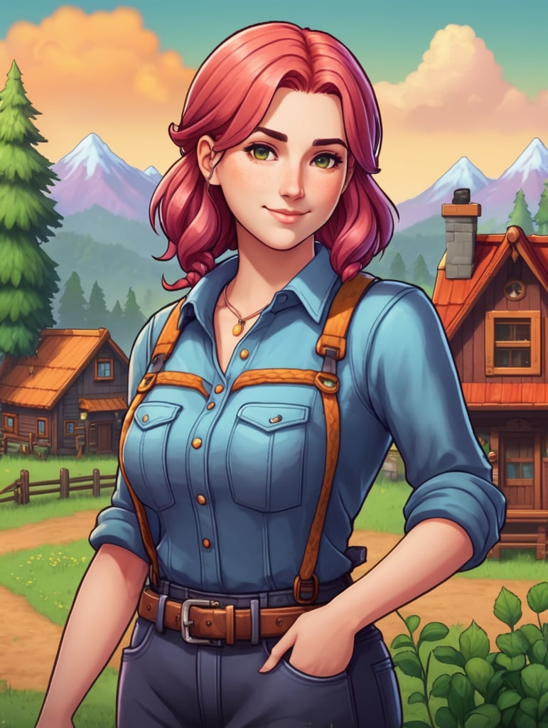 Leah aus stardew valley ist curvy geworden