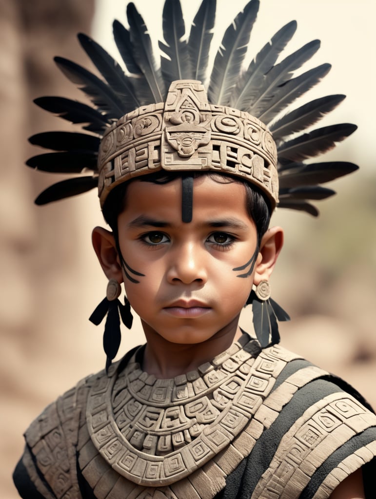 Young Aztec prince.