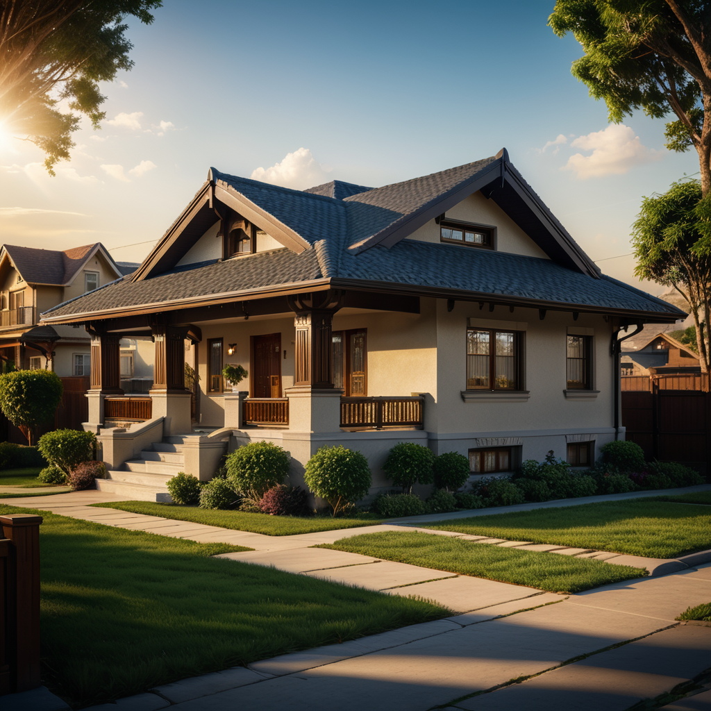 Advanced 2 floor architectural bunglow, situated in row house,slab, no roof, real life colour combination, highly detailed advanced exterior, highly detailed 3d elevation, real life day time, ultra realistic, photorealistic, 32k, UHD.