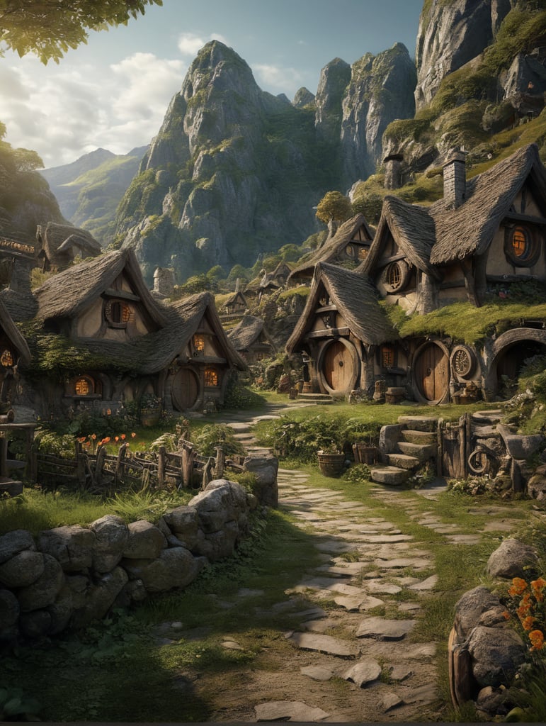 Magic hobbits village