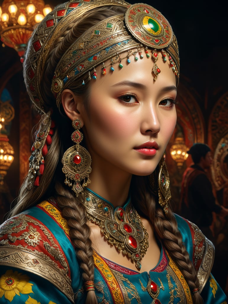 Kazakh-Ukrainian girl