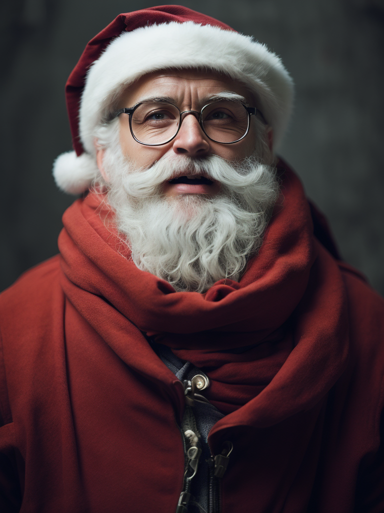 Santa in a Pixar-style world.