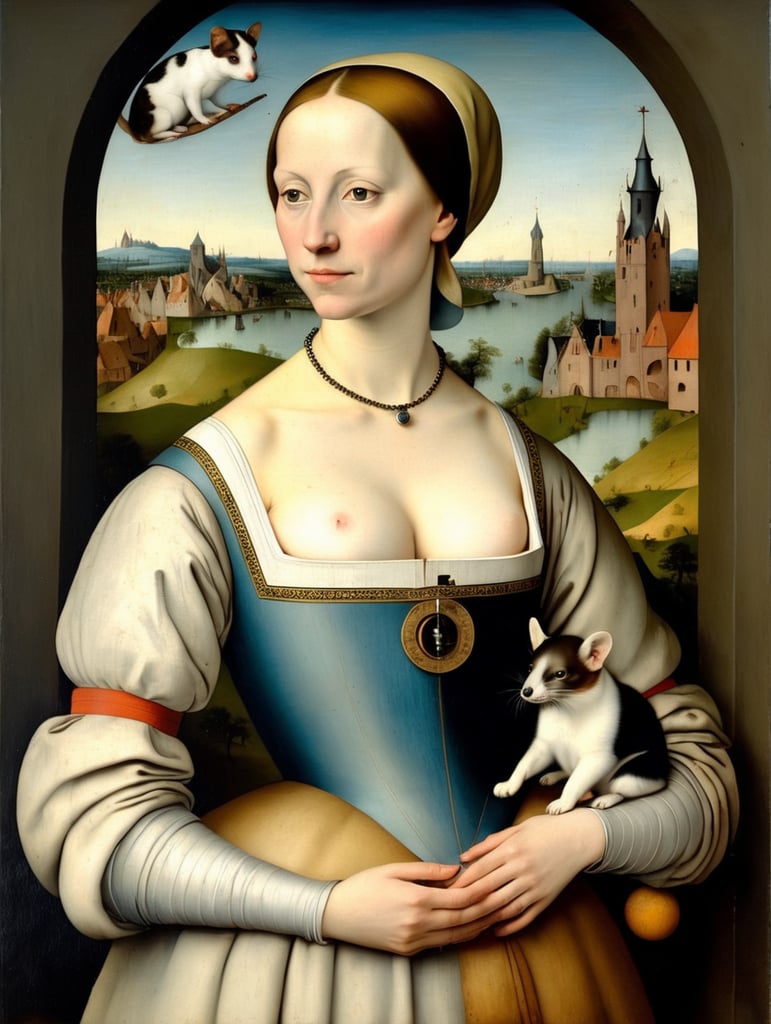 Lady with an Ermine style of Hieronymus Bosch