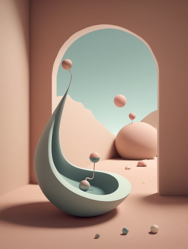 Funny, 3D surreal art