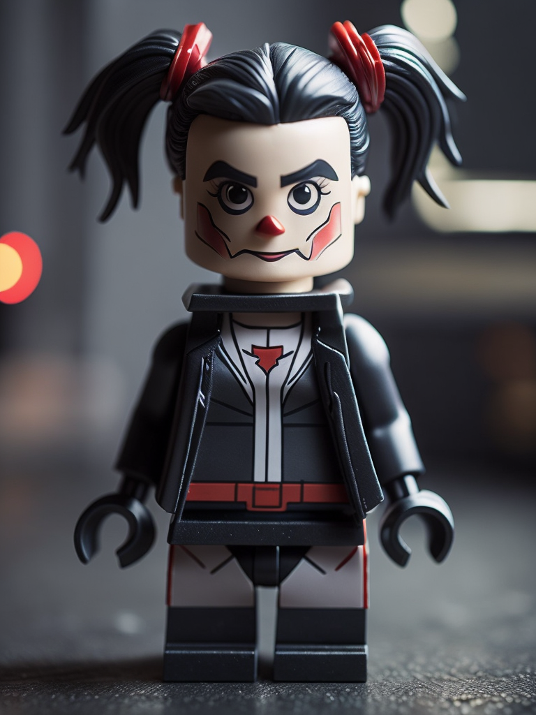 Cute harley quinn lego minifig