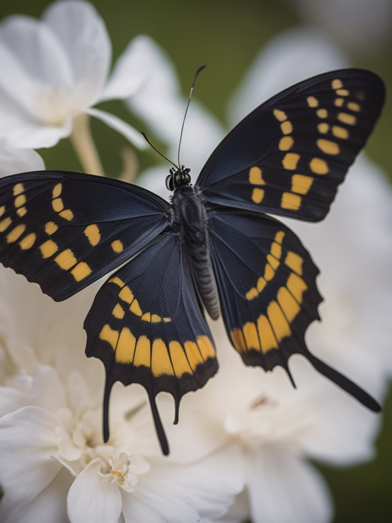a butterfly macro photography, close-up, high-quality details, deep focus, professional shot