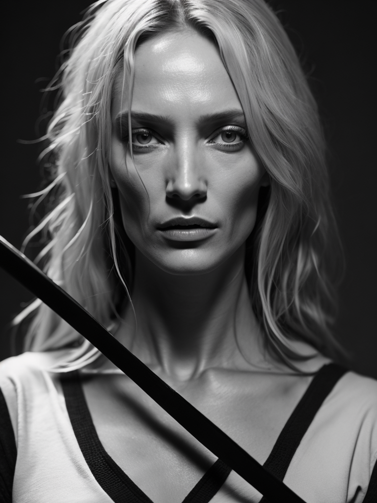 Kill Bill Uma Thurman portrait