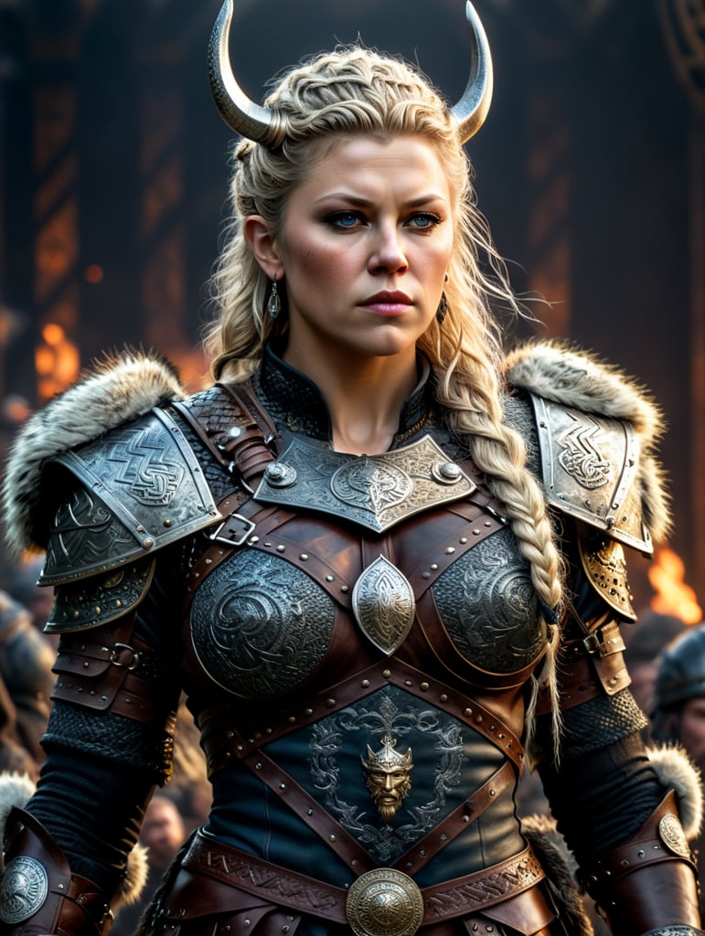 full body portrait queen viking Lagertha