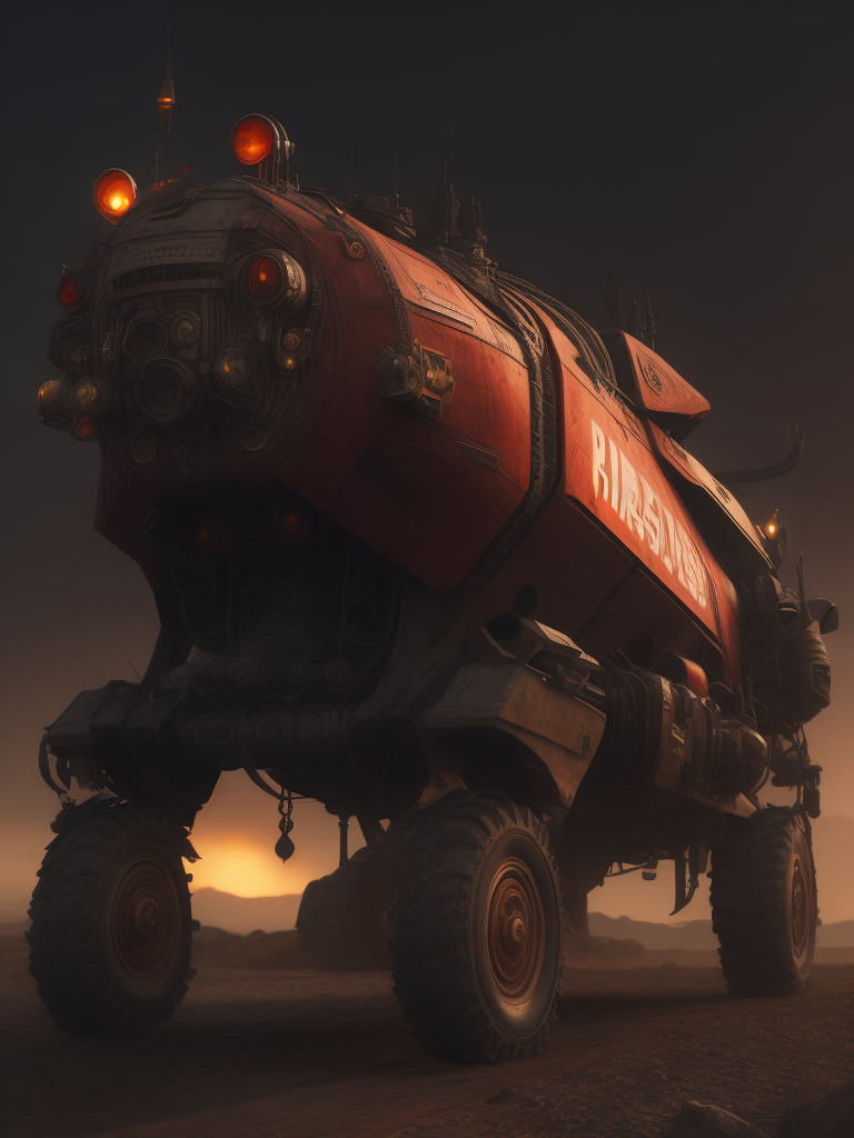 красная машина