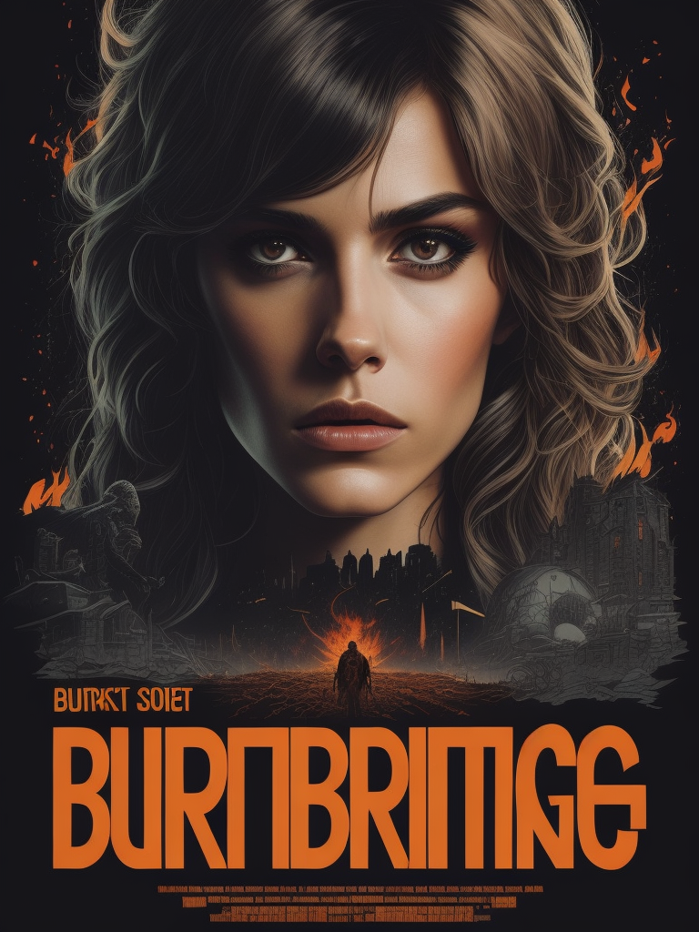 A 1970's movie poster of Burnt Offerings, horrorcore, trendy text