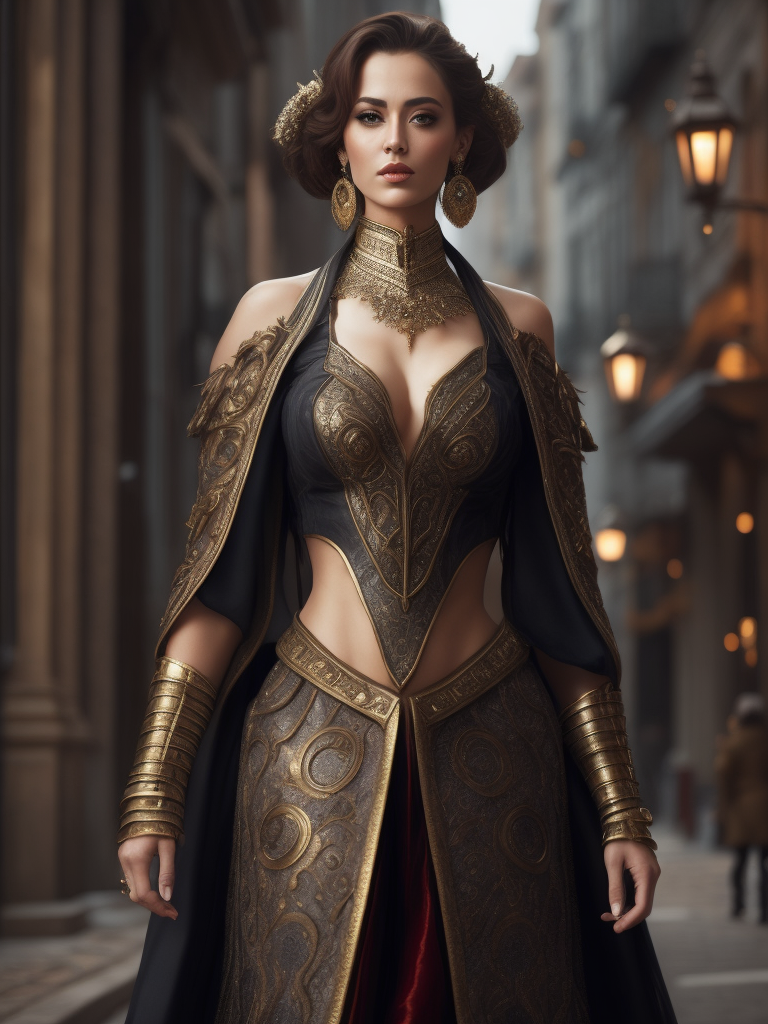 female in venetian outfit, gorgeous, attractive, flirting, (((full body visible))), looking at viewer, portrait, photography, detailed skin, realistic, photo-realistic, 8k, highly detailed, full length frame, High detail RAW color art, piercing, diffused soft lighting, shallow depth of field, sharp focus, hyperrealism, cinematic lighting