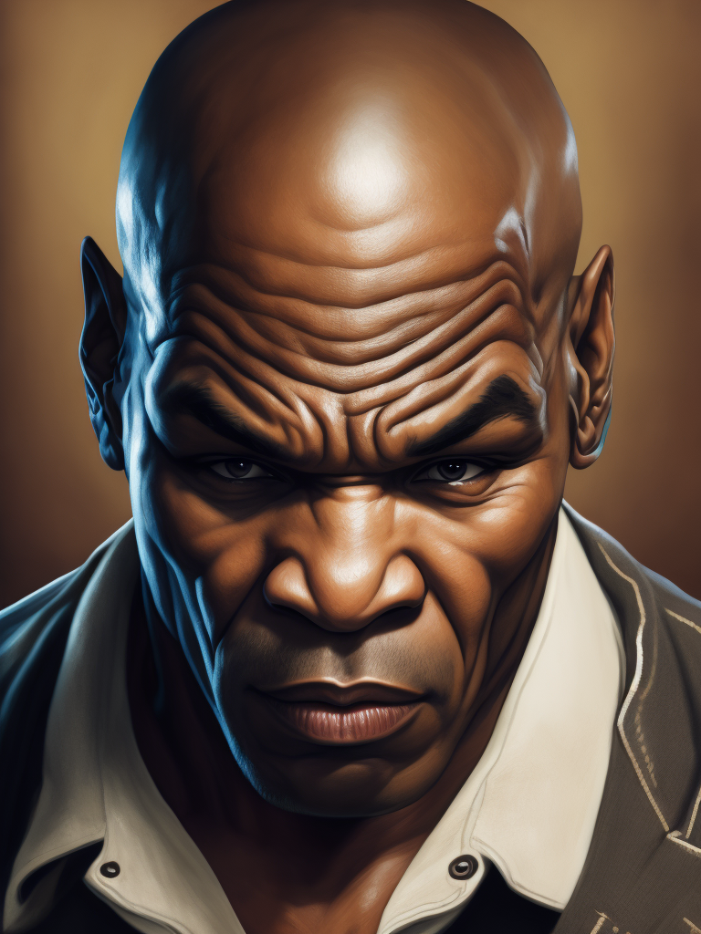 mike tyson by peter howson