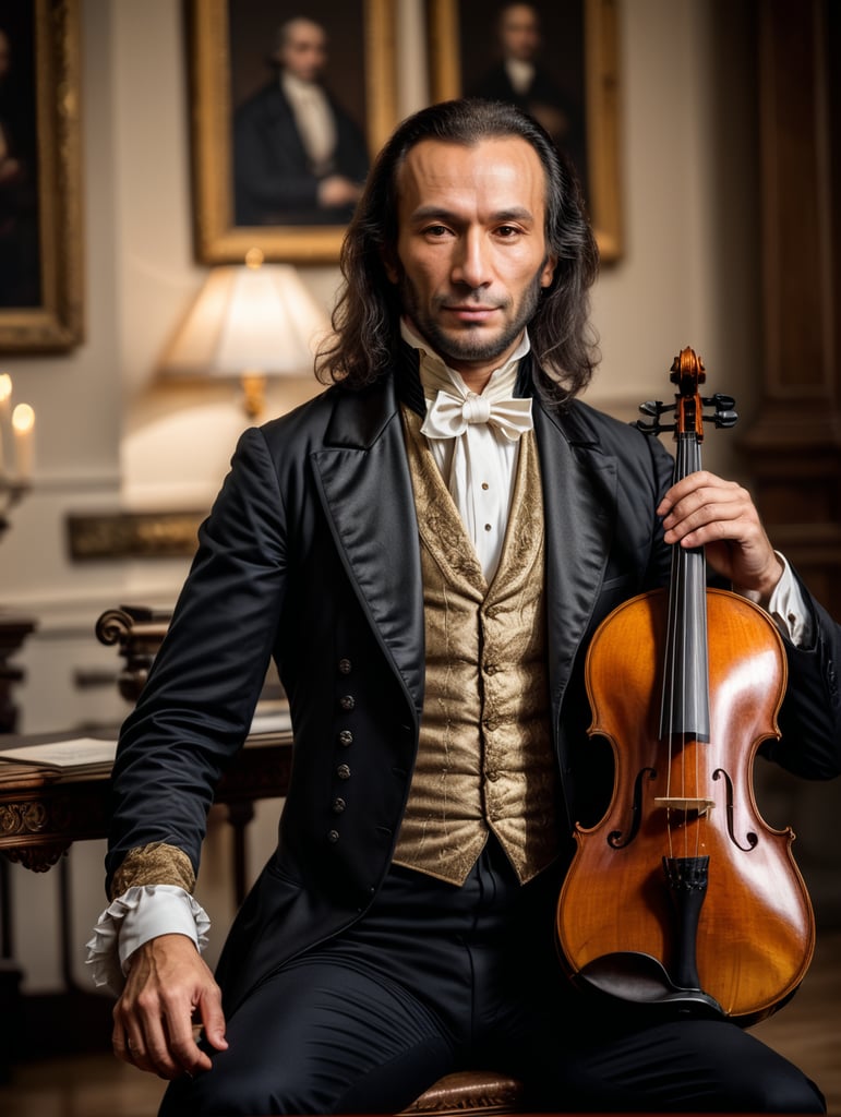 Photo Portrait Niccolò Paganini, Paganini in real life