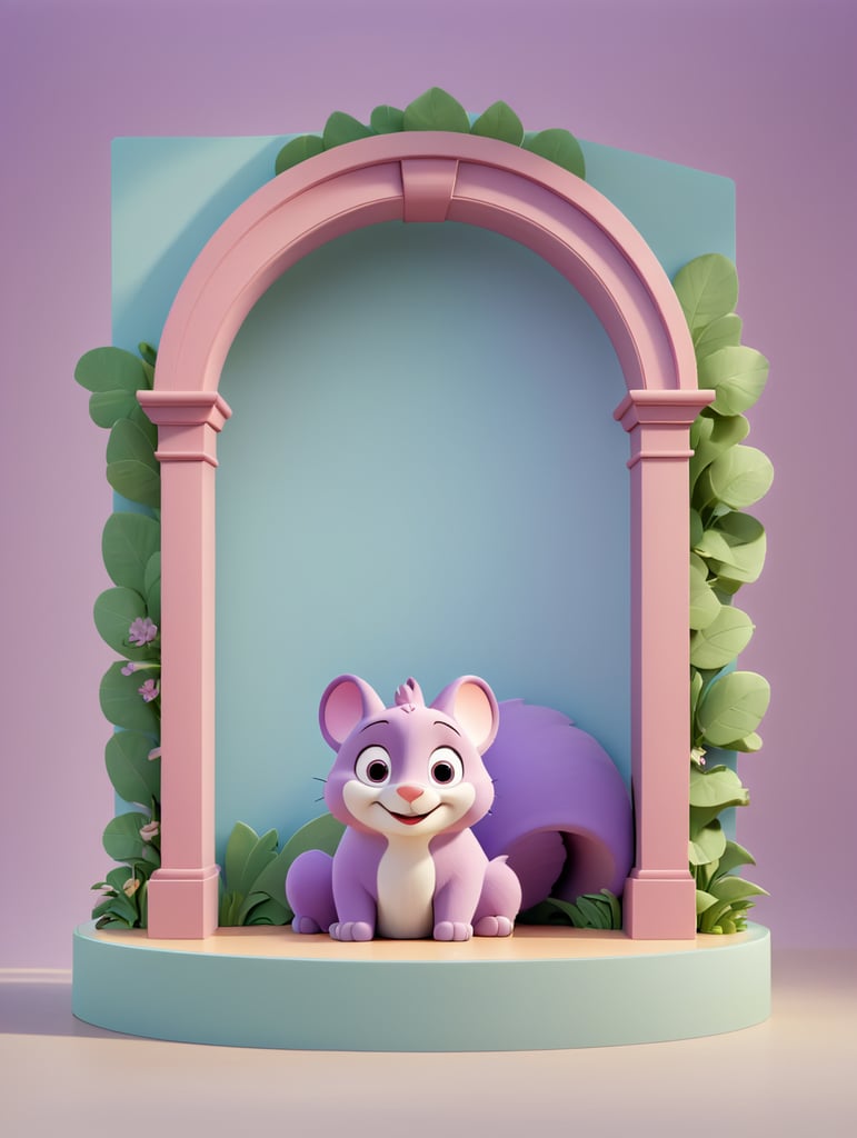 arch product display mauve color