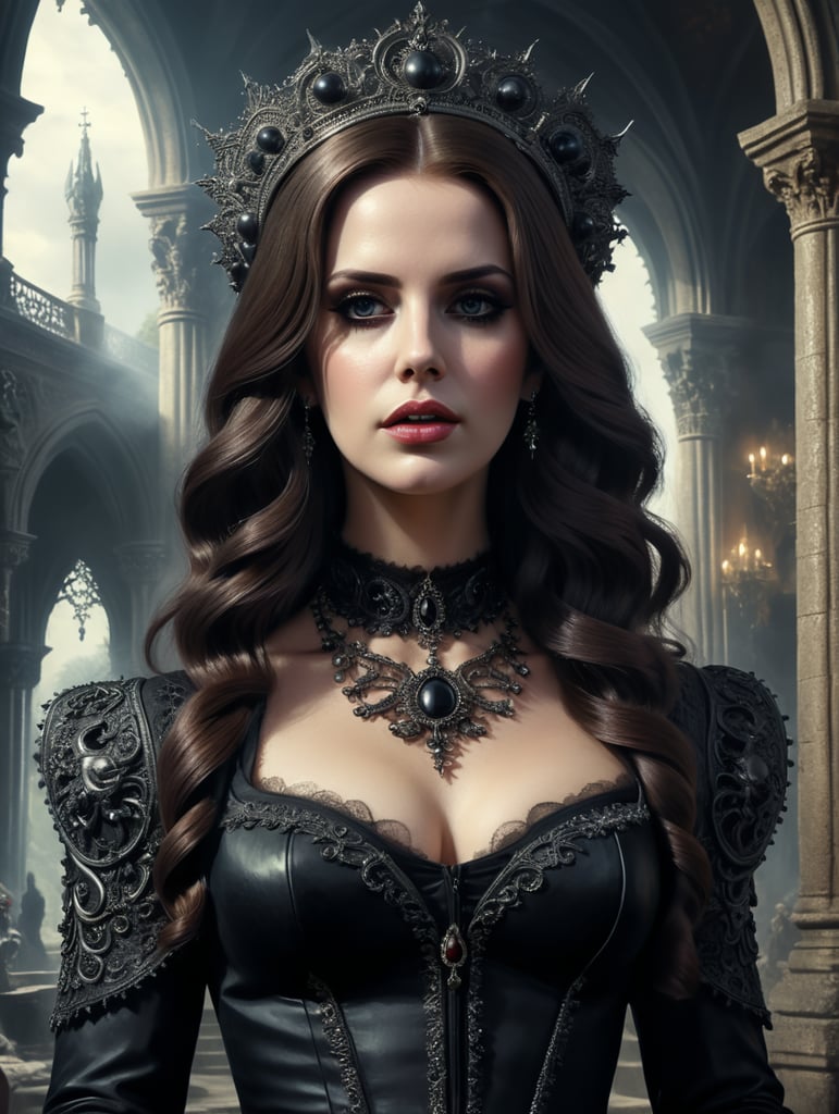 lana del rey dressed as a goth