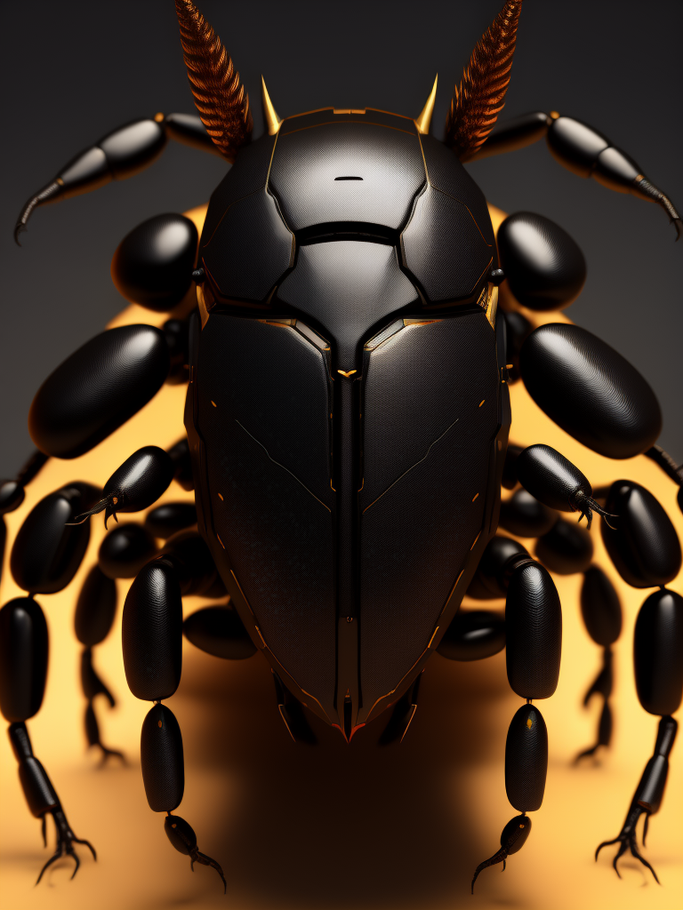 The black beetle, smooth soft skin, symmetrical, soft lighting, detailed, concept art, digital painting, looking into camera, all on playground stable diffusion 2.1 base model.